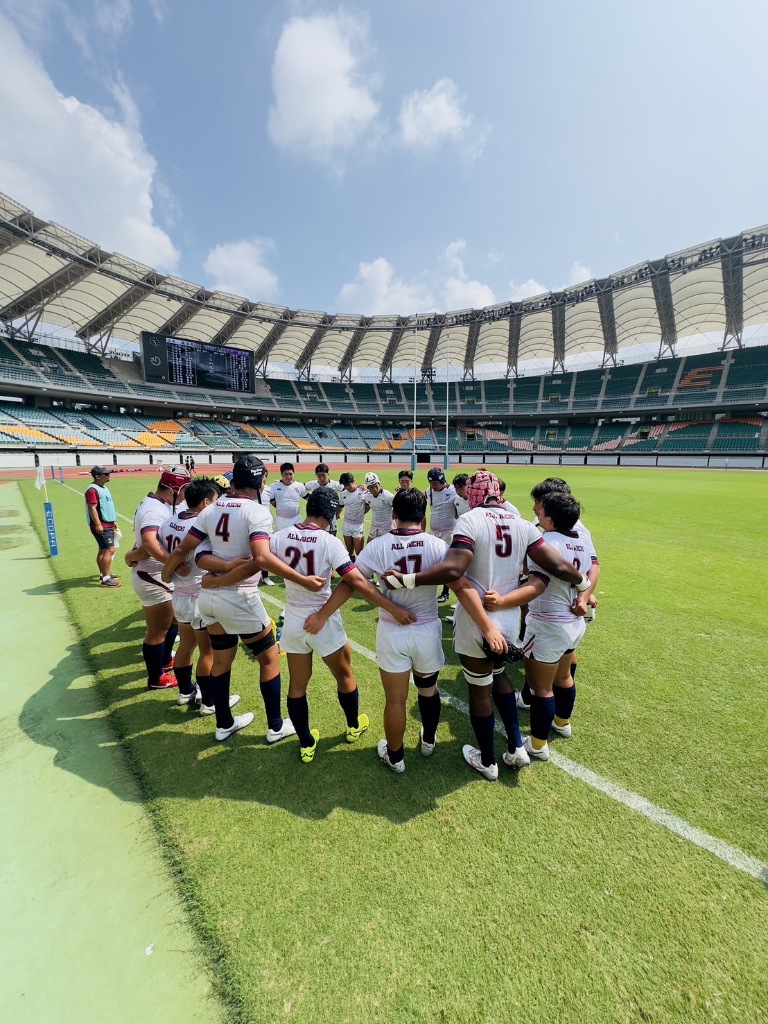 国民スポーツ大会少年ラグビー東海ブロック予選にリハビリテーション部の河野PTが帯同しました